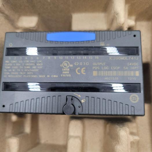GE IC200MDL741J OUTPUT 24VDC POS LOGIC GROUPED ESCP .5A 16PT