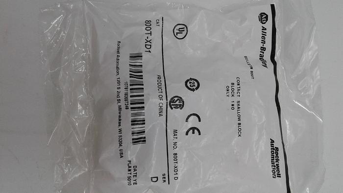Allen-Bradley Contact Shallow Block 800T-XDI D