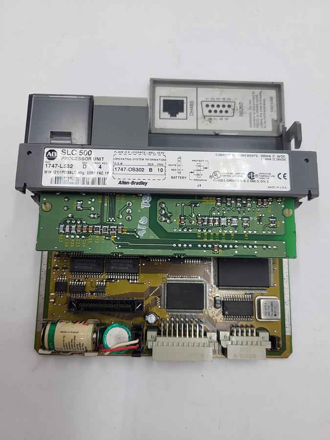 Used Allen Bradley SLC500 Processor Unit 1747-l532 CPU 1747-OS302