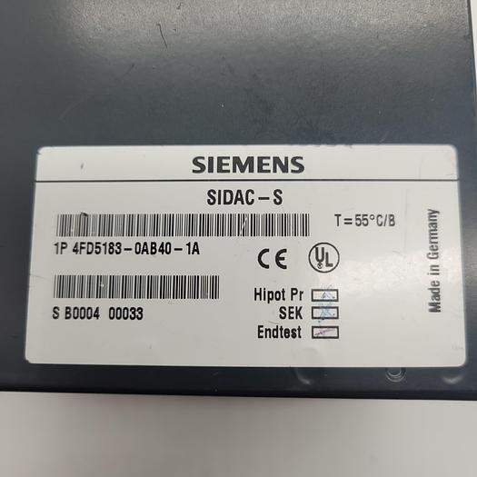 Used Siemens SIDAC-S 4FD5183-0AB40-1A