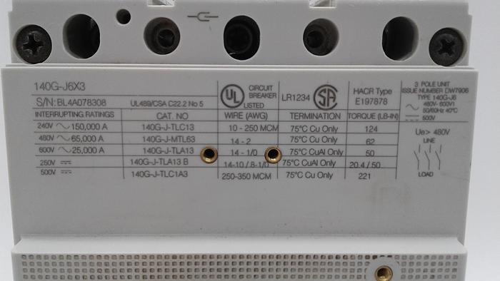 Used Allen-Bradley Complete Device 140G-J6F3-D22