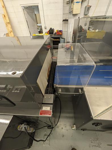 Used Kallfass Universa Servo 500 high speed automatic shrink wrap / with heat tunnel