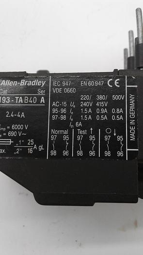 Used Allen-Bradley 193-TAB40