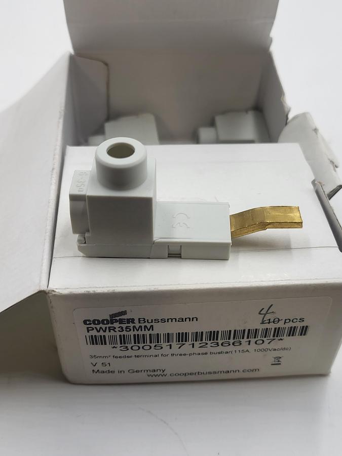 Cooper Bussmann PWR35MM single phase low profile feeder terminal 115A 1000Vac/dc