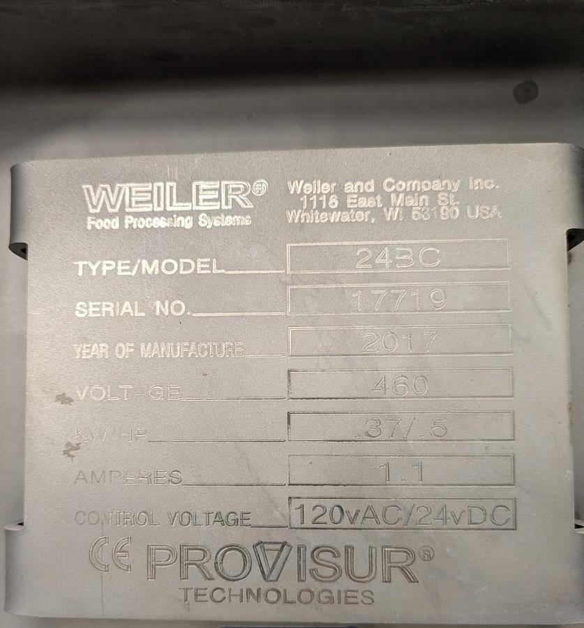 Used fortress Stealth metal detector with Weiler conveyor system