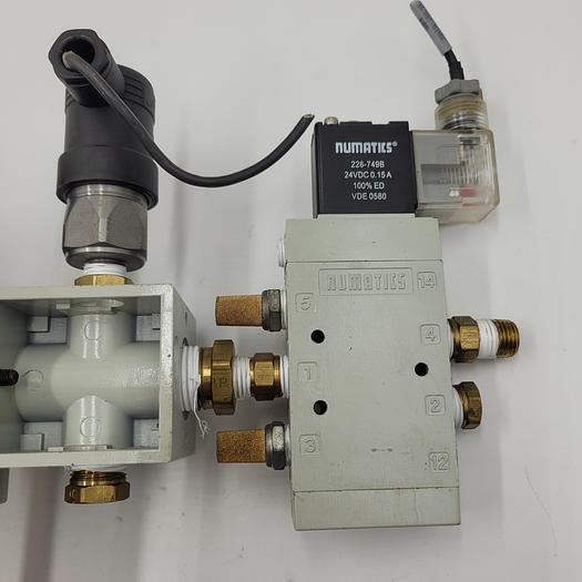 Used NUMATICS regulator P22B-03 FlexiBlok VS22-03 / PS180CAN02 / valve I.22ba452b014a61 / solenoid 226-749b