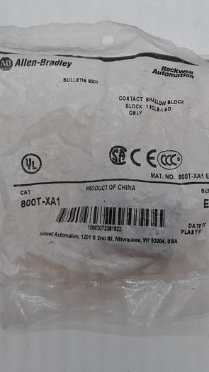 Allen-Bradley Bulletin 800T-XA1 Contact Shallow Block