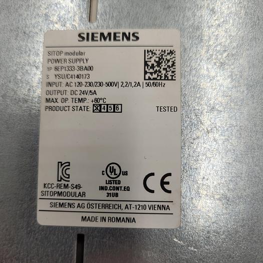 Used Siemens 6EP1333-3BA00 POWER SUPPLY