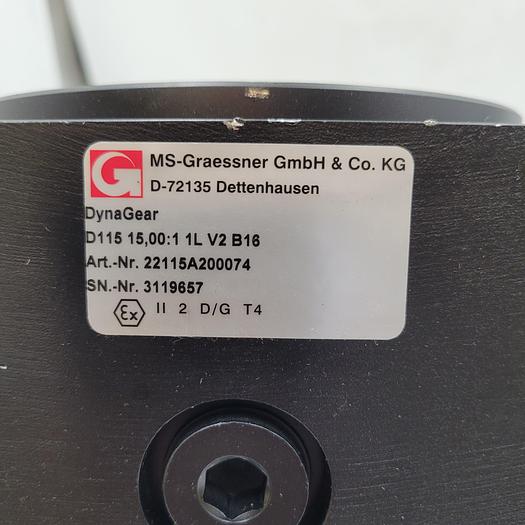 MS-Graessner Dynagear servo right-angle gearbox D-72135 / D115 15,00:1 - 1L V2 B16