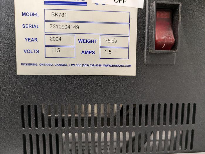 Used Buskro model BK730 tabber