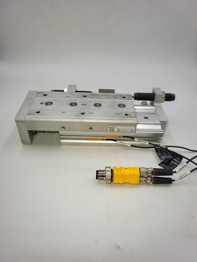 Used SMC MXS20-75 slide table, auto-sw, MXS/MXJ GUIDED CYLINDER