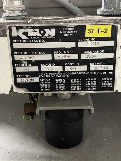 Used K-Tron 1” screw