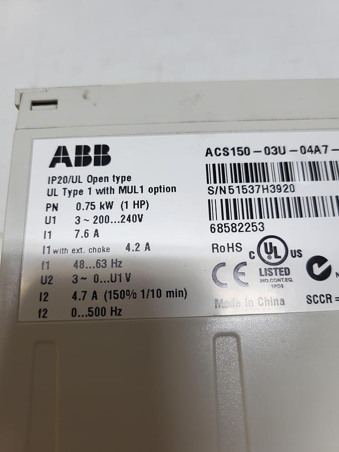 Used ABB ACS150-03U-04A7-2