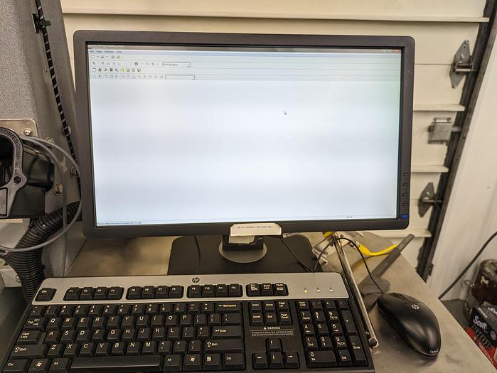 Used label printer, applicator, adjustable stand