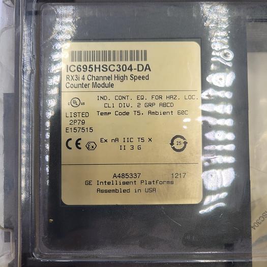 GE Intelligent Platforms IC695HSC304-DA ANALOG INPUT MODULE RX3i - 4 CHANNEL HIGH SPEED COUNTER MODULE