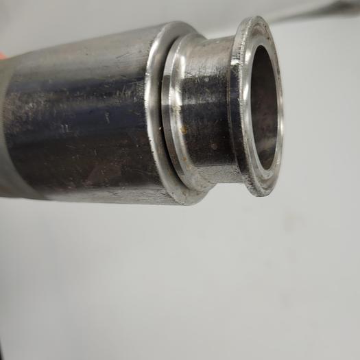 Used Versilon 150 PSI WP hose 1-1/2" x 70" USDA 3-A & stainless Sanitary Fitting pc150rhs Rev. F both ends 992410sko