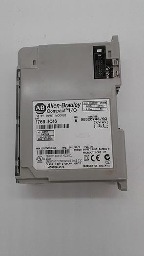 Used Allen-Bradley Compact I/O 16 PT. INPUT MODULE 1769-IQ16 A