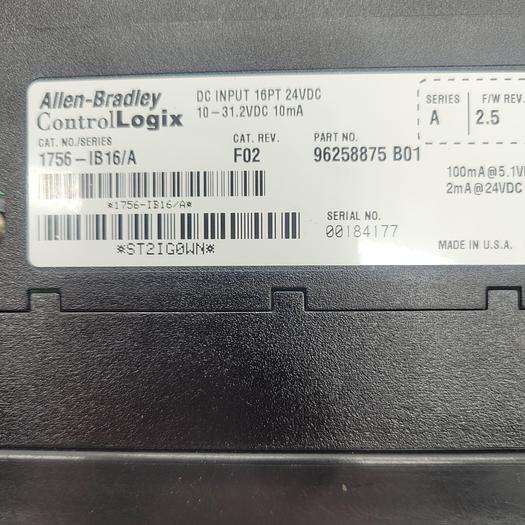 Used Allen-Bradley Control Logix 1756-IB16 Ser.A