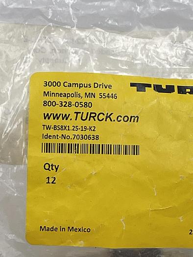 Turck TW-BS8X1.25-19-K2