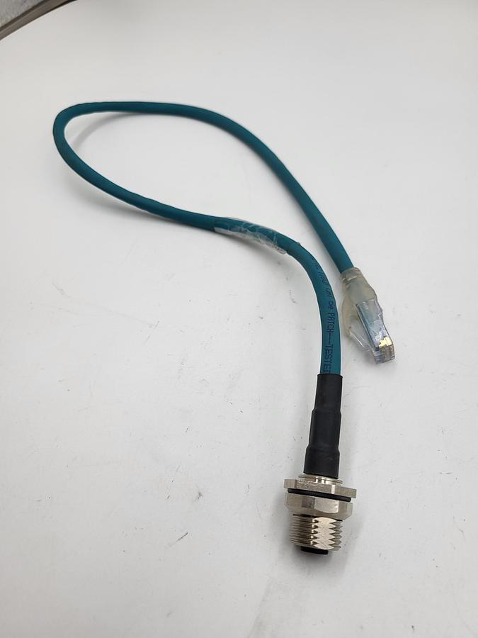 Used 3' humberg automation 900004088 4 pin cable end / ethernet - straight PATCH CORD