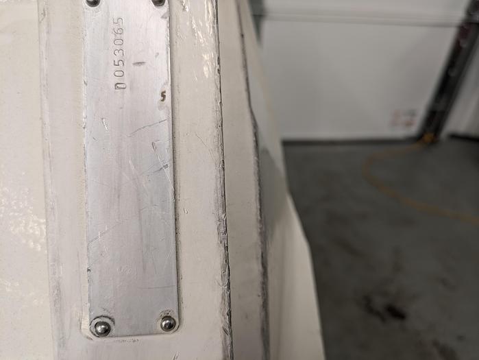 Used Watson Marlow 840 series Hygienic peristaltic pump, variable speed. on casters