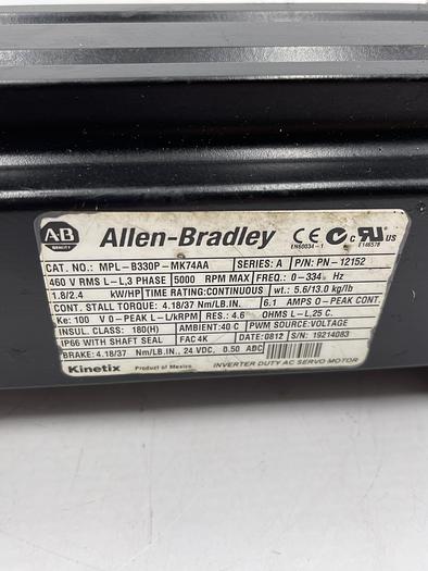 Used Allen-Bradley MPL-B330P-MK74AA Ser A