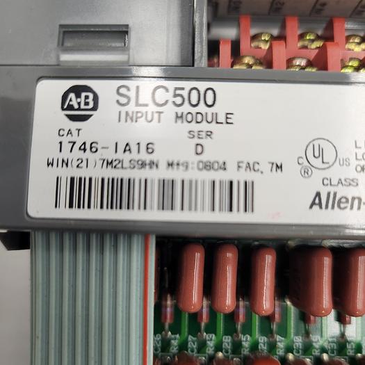 Used ALLEN BRADLEY SLC500 1746-IA16 SER D INPUT MODULE