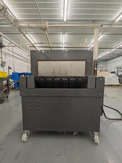 Used Kallfass Universa Servo 500 high speed automatic shrink wrap / with heat tunnel