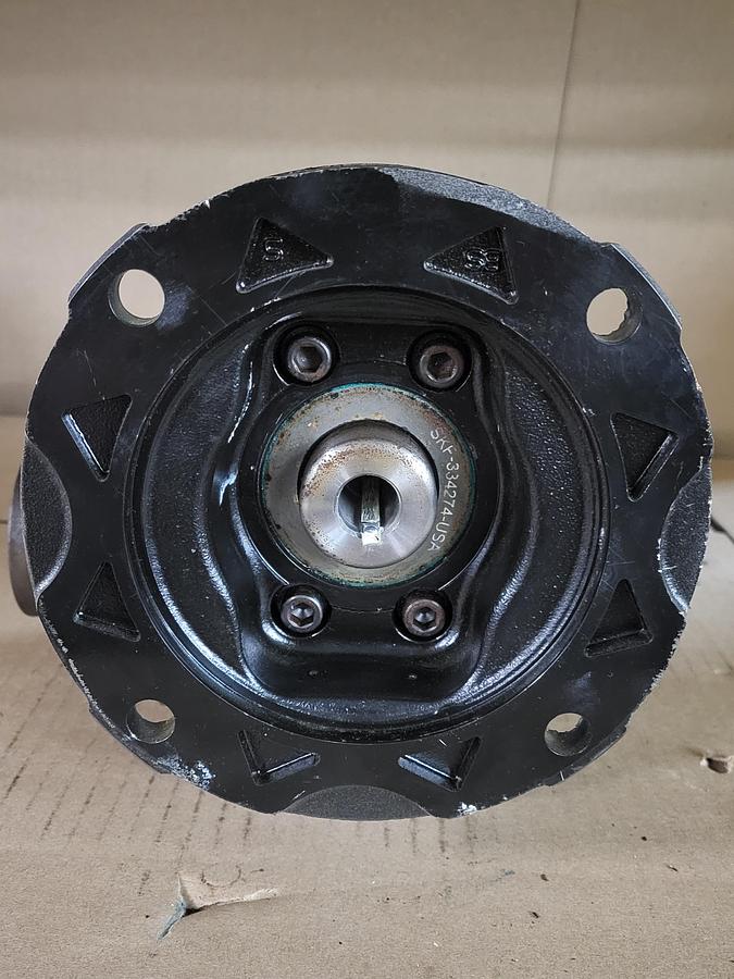 TIGEAR-2 Right Angle Worm Gear Reducer 20QZ50R56 Ratio 50:1