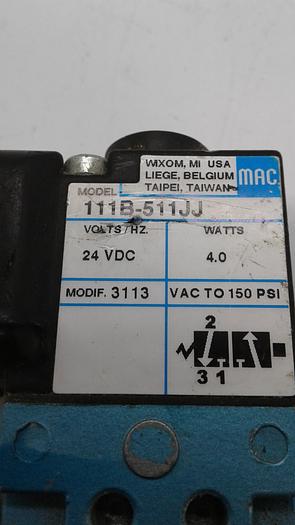 Used Mac 111B-511JJ 24VDC