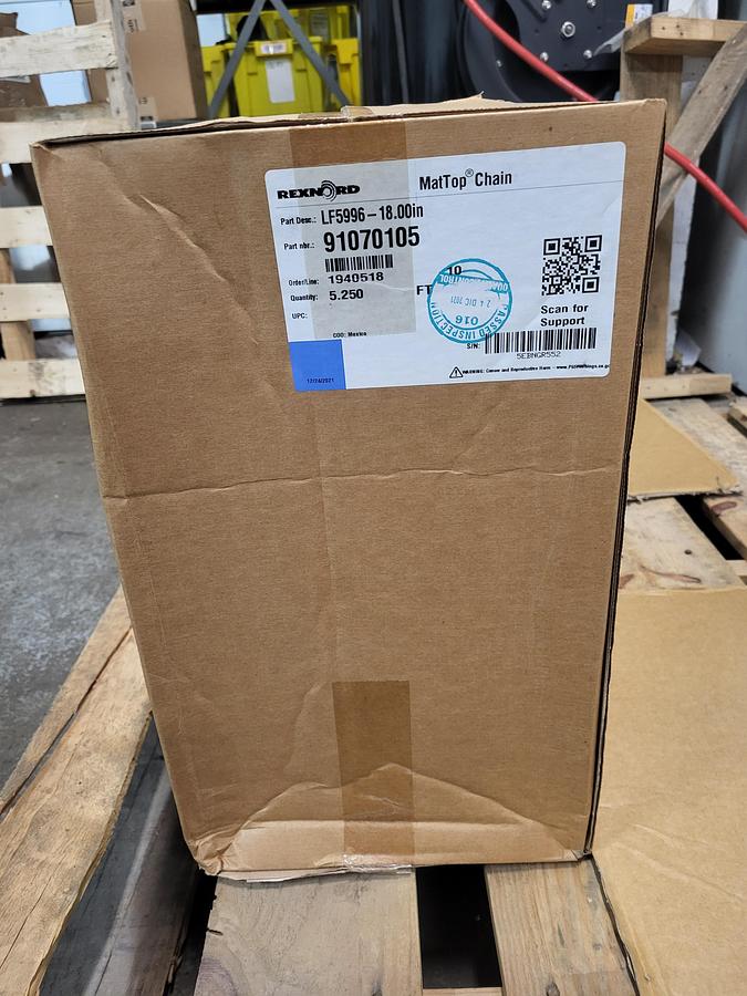 Rexnord MatTop Chain LF5996-18.00in 91070105