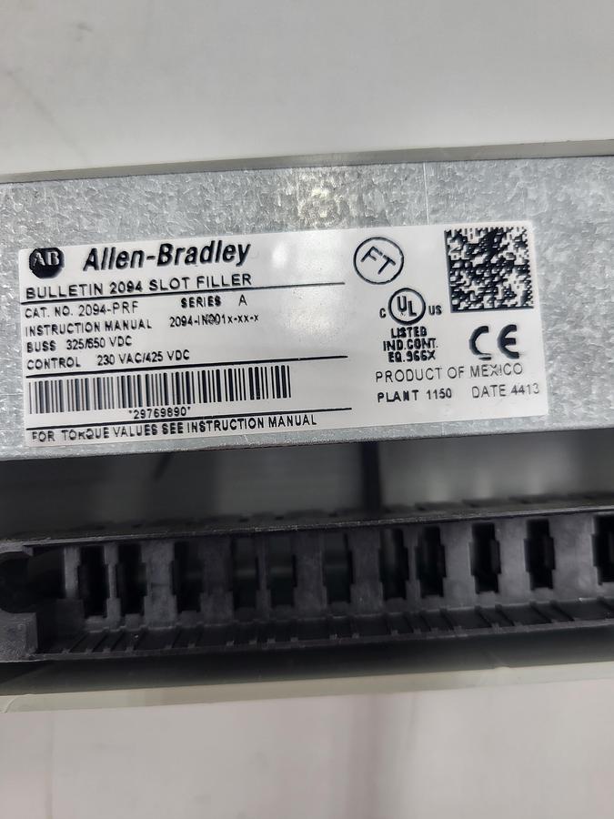 Used Allen Bradley 2094-PRF slot filler