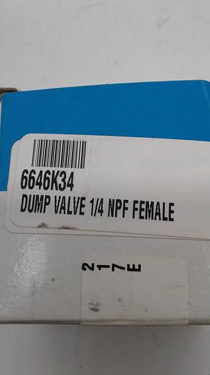 Deltrol 6646K34 Dump Valve 1/4 NPF Female