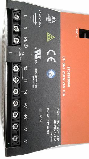Used Weidmuller Connect Power CP SNT 250W 24V 10A 8708680000