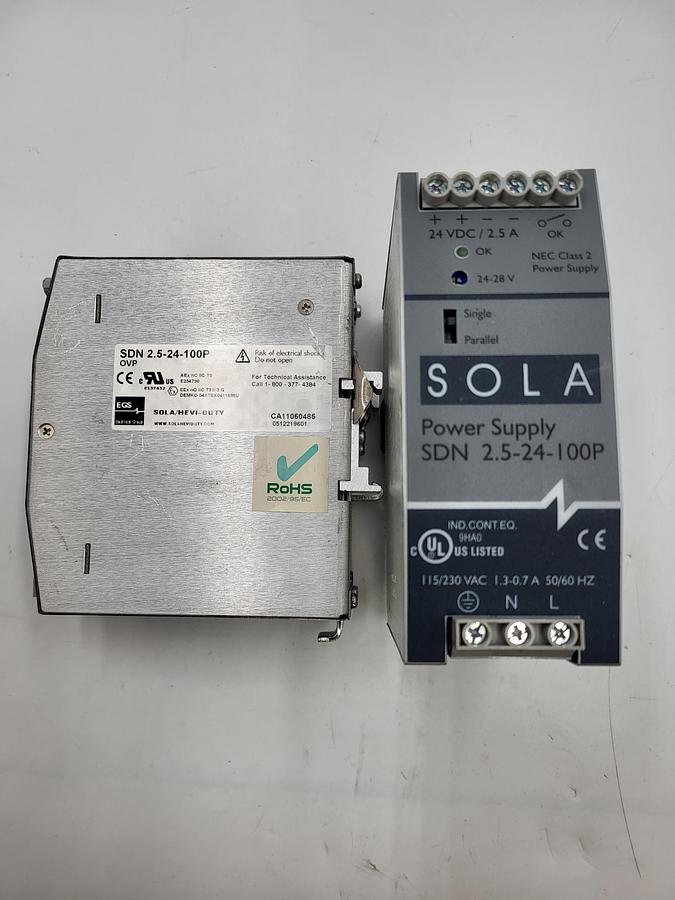 Used Sola Power Supply SDN 2.5-24-1001P55