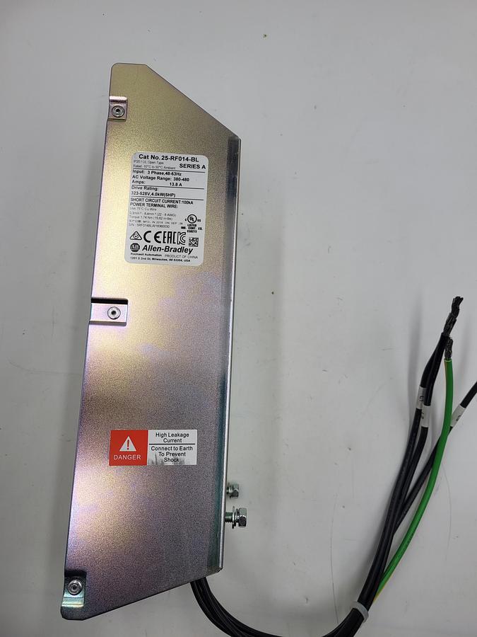Used Allen Bradley 25-RF014-BL — PowerFlex 520 13.8A 480V EMC Filter Kit