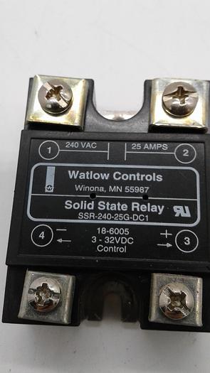 Used Watlow Controls Solid State Relay SSR-240-25G-DC1
