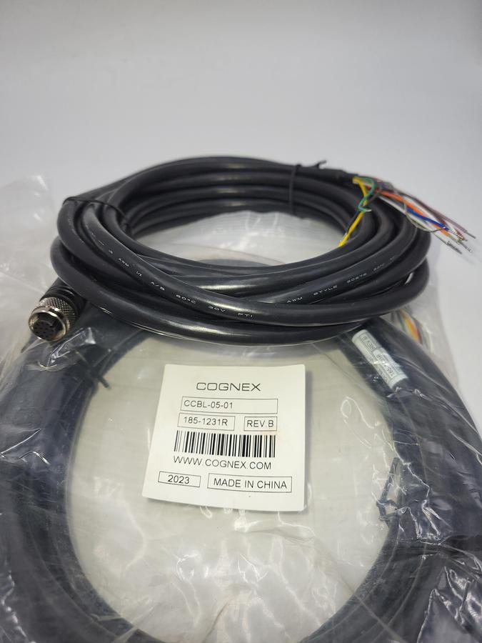 Cognex CCBL-05-01 / 185-1231R - Power and I/O Breakout cable provides access to trigger and high-speed outputs *NEW**