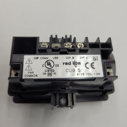 Used Red Lion CUB5 Electronic Dual Counter and Rate Indicator with Backlight, 8 Digit LCD Display, 20 KHz