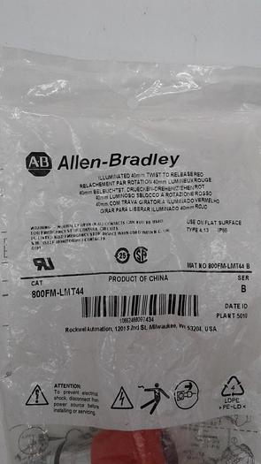 Allen-Bradley Illuminated 40mm Twist to Release (R) 800FM-LMT44