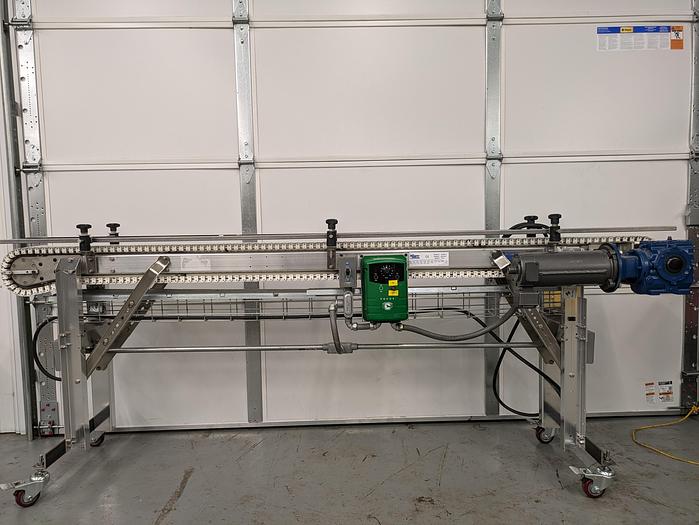 Used spantech, conveyor, variable speed drive 120v