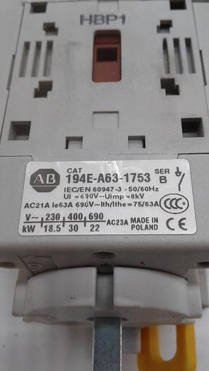 Used Allen-Bradley 194E-A63-1753