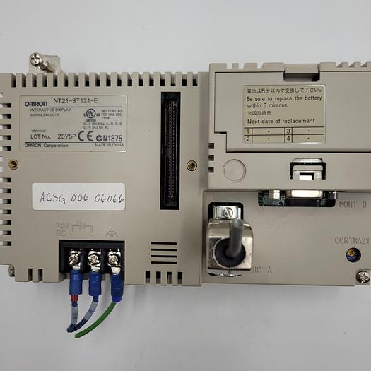 Used OMRON INTERACTIVE DISPLAY NT21-ST121-E