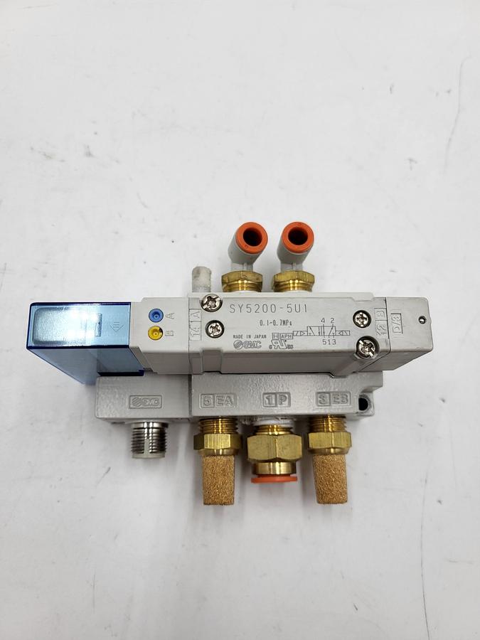 Used SMC® SY5200-5U1 SY5000 5-Port Base Mounted Double Internal Pilot