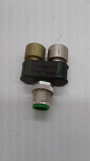 Used Murr Elektronik 7000-41131 T-piece M12 Sensor Actuator Adapter
