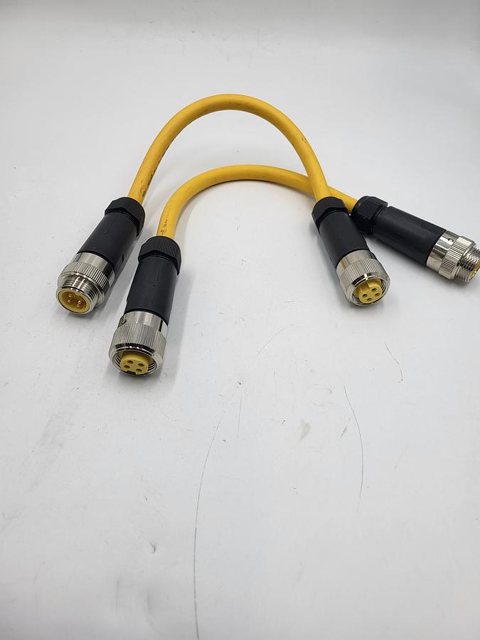 Turck 4 pin signal male/female cordset "patch" cable 1 meter long