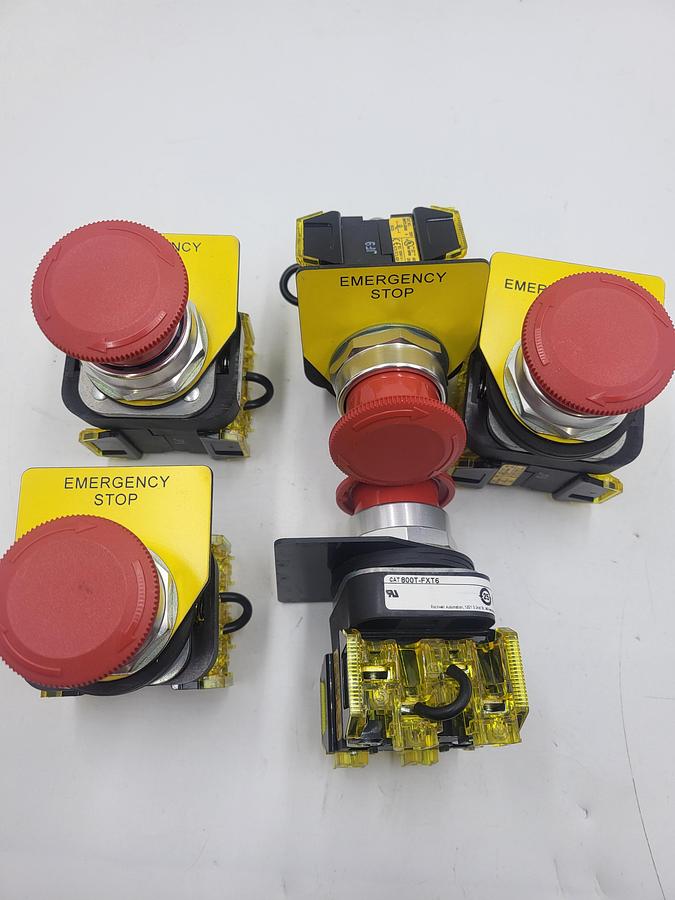 Used Allen Bradley 800T-FXT6 push button emergency stop