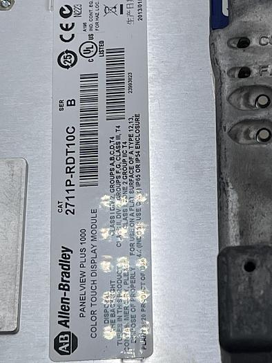 Used Allen-Bradley 2711P-T10C4D8 Ser A, 2711P-RP8D Ser A, 2711P-RDT10C Ser B 