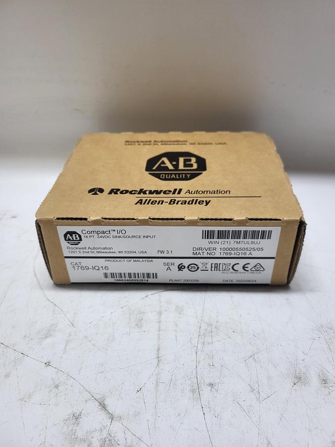 Allen-Bradley Compact I/O 1769-IQ16 Ser.A New Factory Sealed BOX!