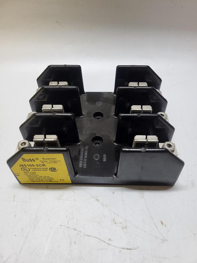 Used Bussmann J60100-3CR Fuse Holder